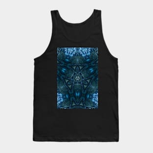 Blue steampunk pattern Tank Top